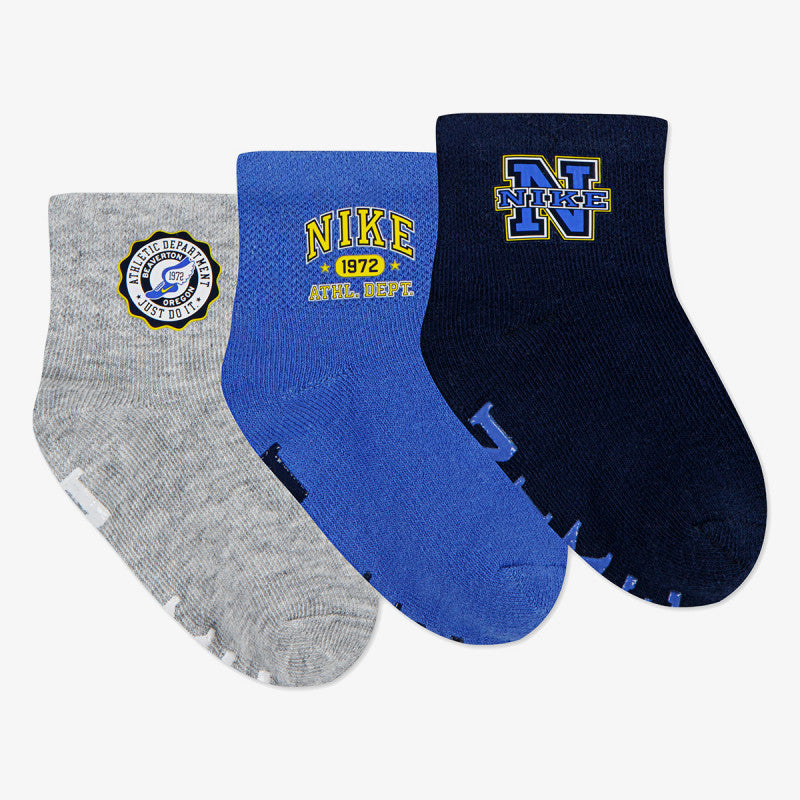 Nike NHN 3pk Phys ED Gripper Sock - Comet Blue
