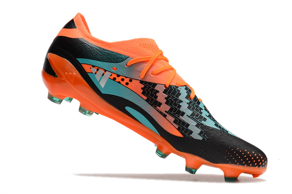 X SPEEDPORTAL MESSI.1 FIRM GROUND - Team Solar Orange / Silver Metallic / Core Black