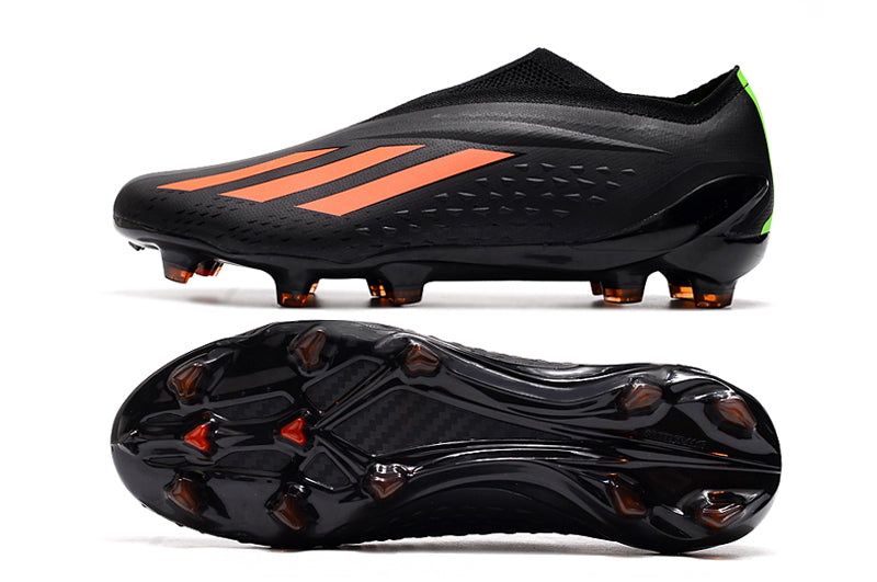 X SPEEDPORTAL+ FIRM GROUND - CORE BLACK/SOLAR RED