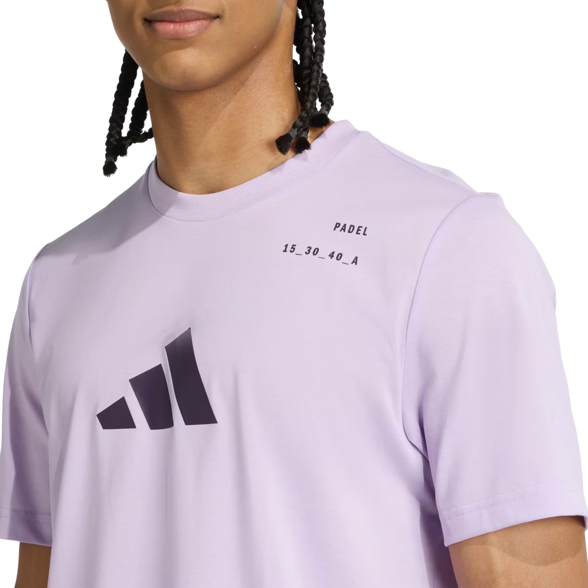 Adidas Padel Category Graphic Tee Purple - Zoom