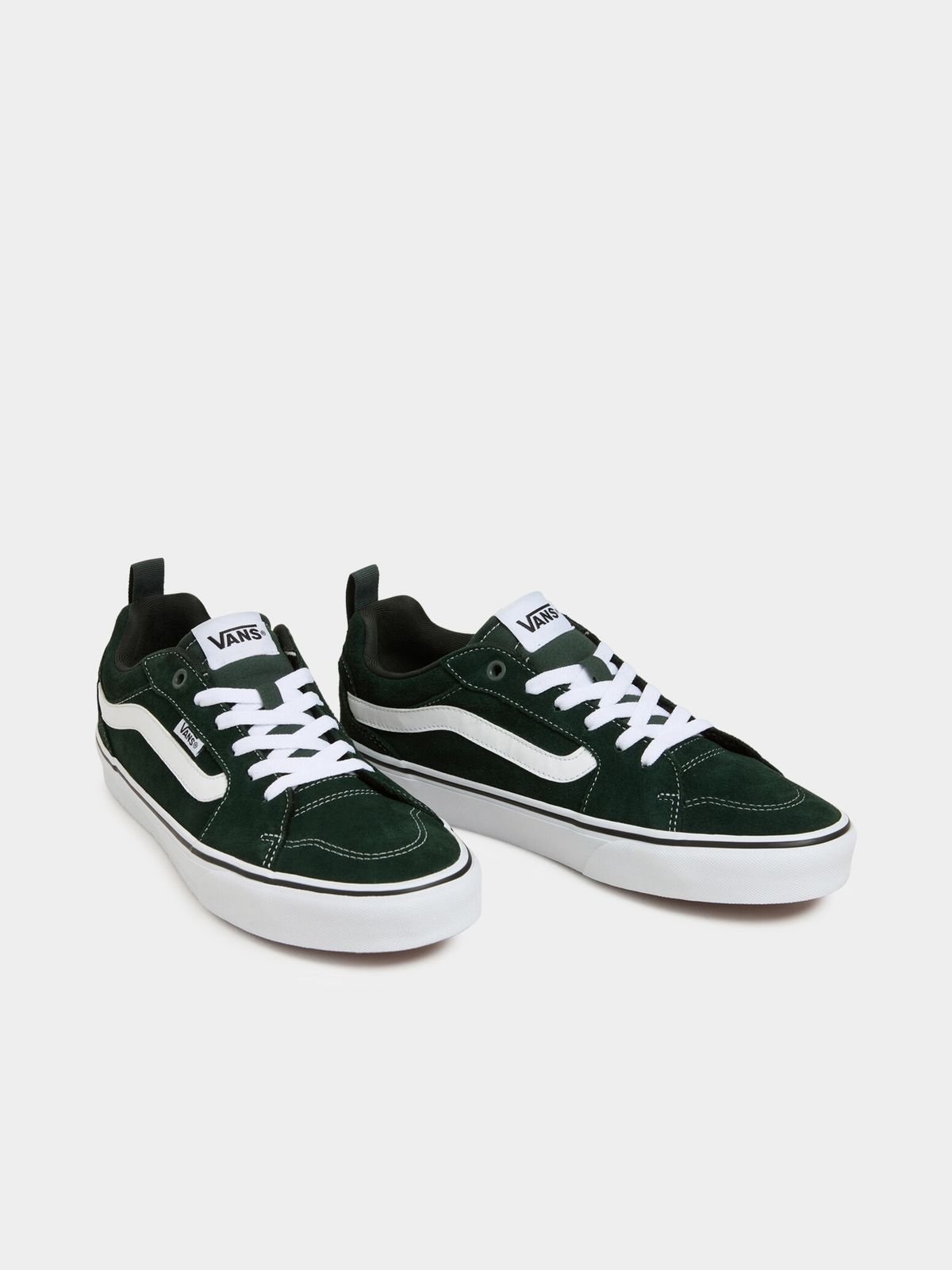Vans Filmore Suede Green White Sneakers - Classic Comfort Skate Style