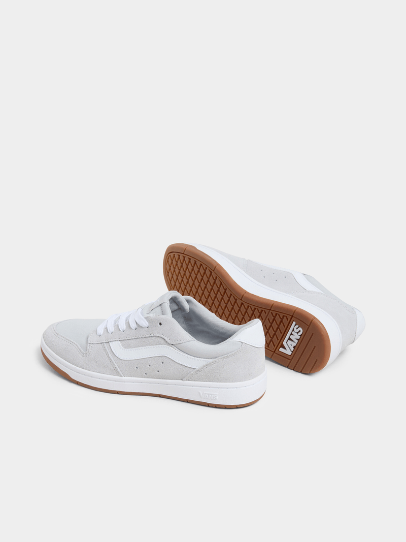 Vans Men's Ryland Grey White Gum Suede Casual Sneakers – Durable Style