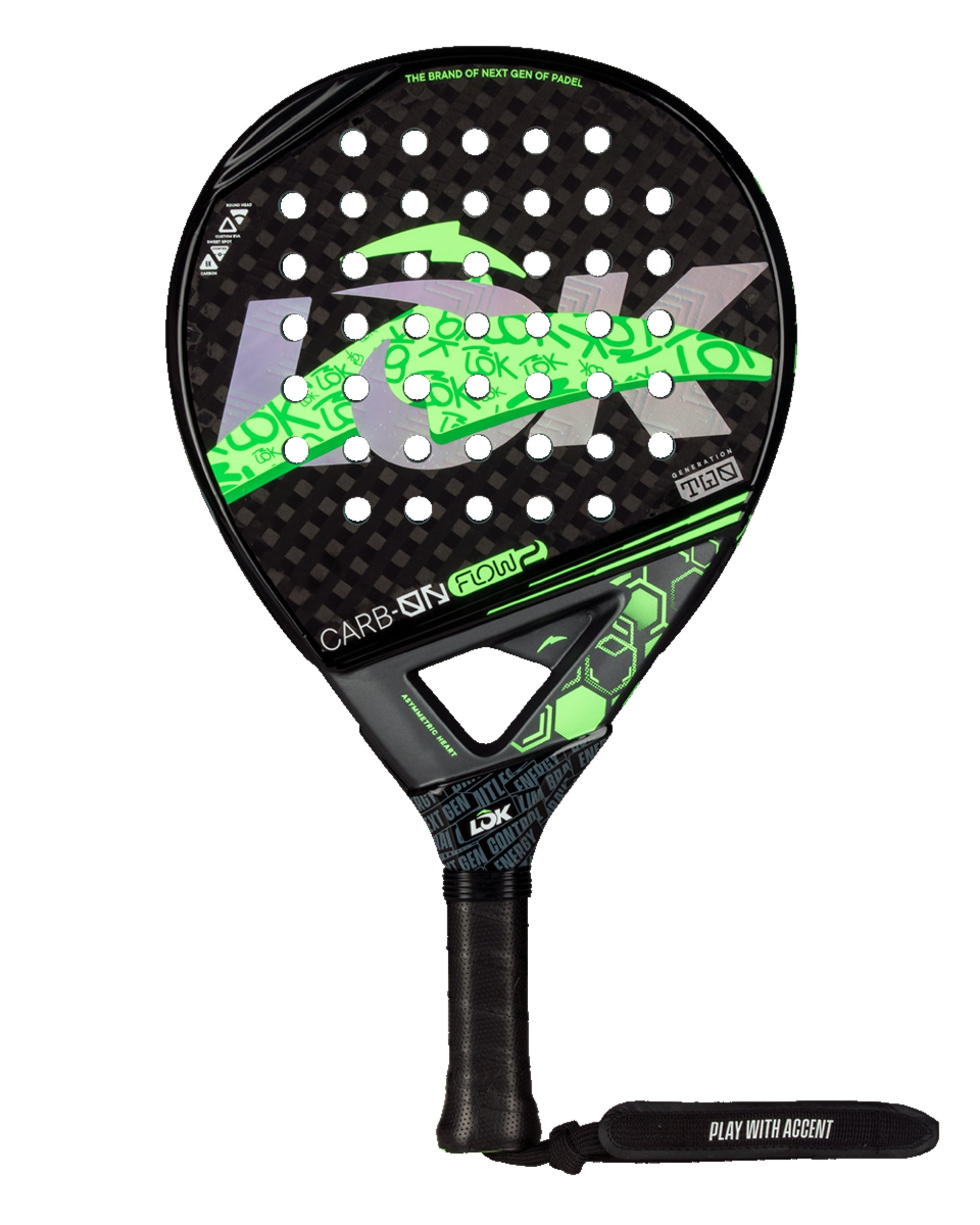 LOK Carb-On Flow Gen 2 Padel Racket- Cover