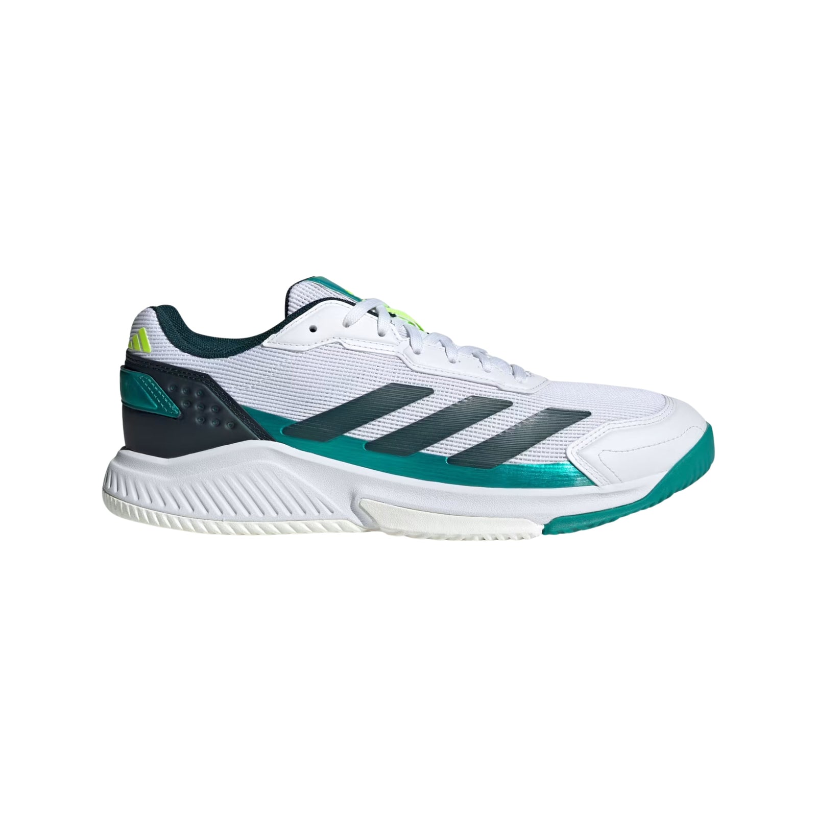 Adidas Courtquick Padel Shoes - White/Aurora Ivy - Cover