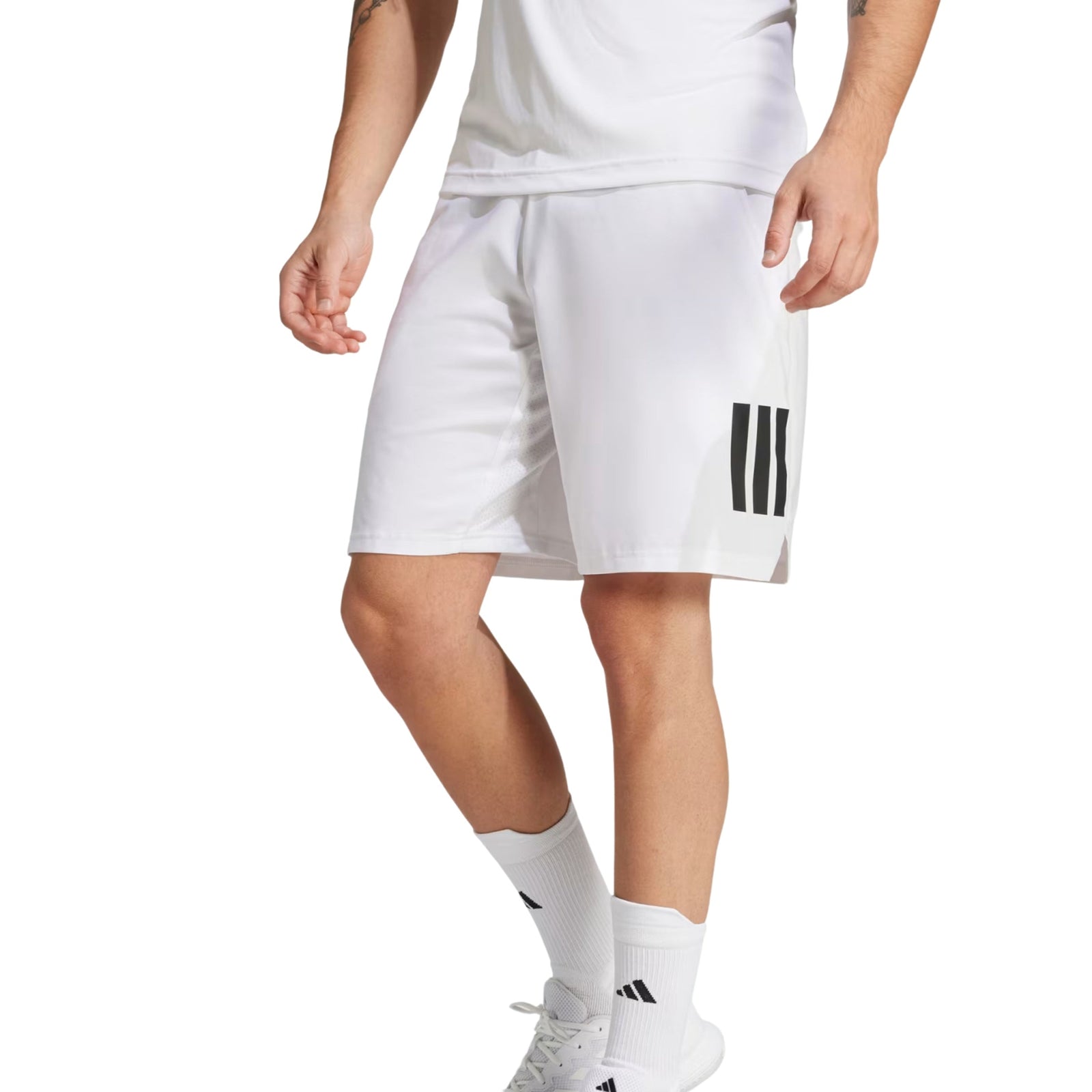 Adidas Club 3-Stripes Climacool Shorts - White - Cover