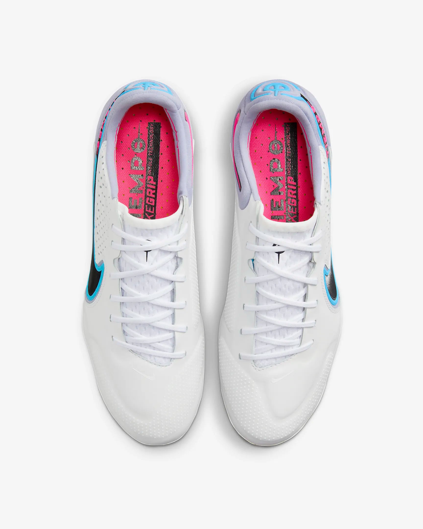Tiempo Legend 9 Elite FG White/Baltic Blue/Pink Blast/Black