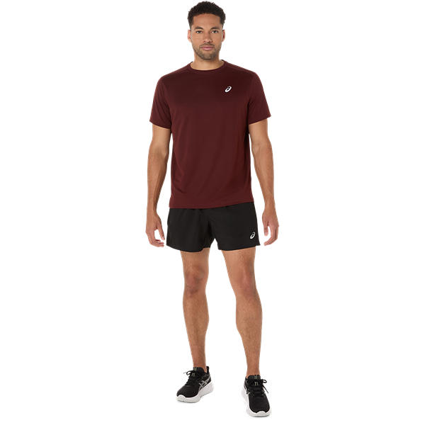 Asics Core SS Top Dark Red Planet