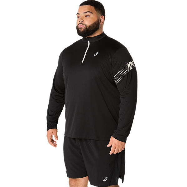 Asics Icon LS 1/2 Zip Performance Black