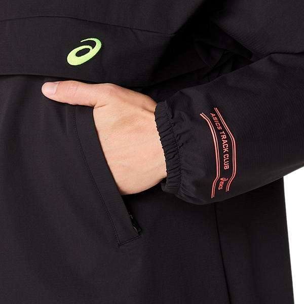Asics Track Club Relaxed Pullover Jacket Performance Black
