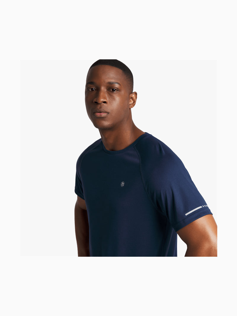 TS Men's Dri-Tech Navy Performance Top: Moisture-Wicking, Quick-Dry Active Tee