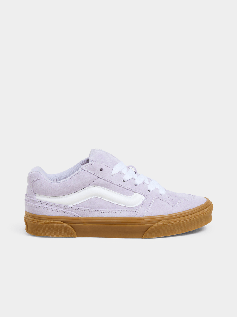 Women's Vans Caldrone Suede & Gum Sole Sneakers - Evening Haze Purple