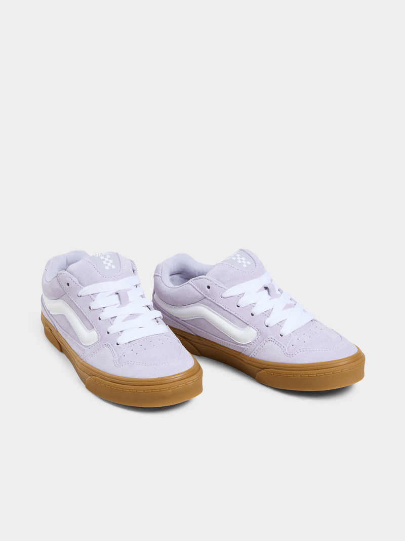 Women's Vans Caldrone Suede & Gum Sole Sneakers - Evening Haze Purple
