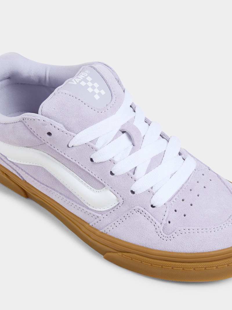 Women's Vans Caldrone Suede & Gum Sole Sneakers - Evening Haze Purple