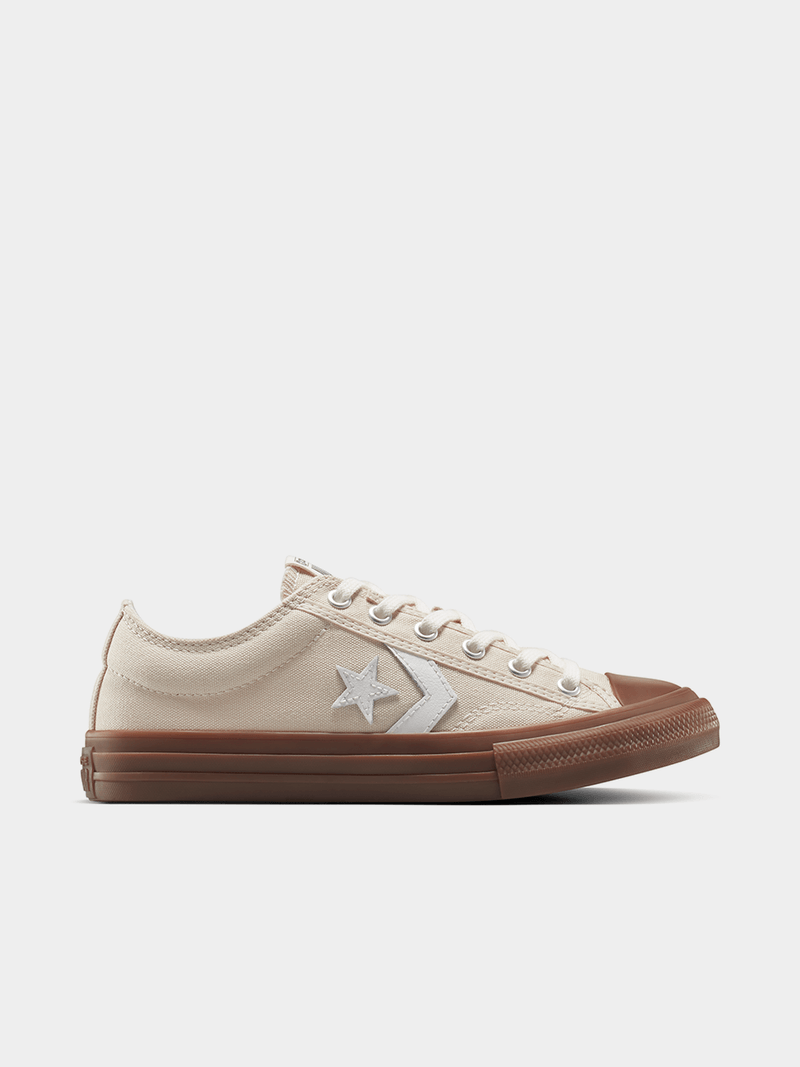 Converse Star Player 76 Junior Beige Gum Sneakers - Classic Skate Style