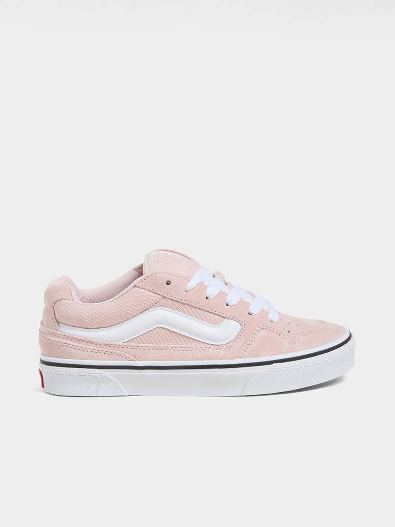 Vans Women's Caldrone Suede Sepia Rose Skate Sneakers - Padded Comfort