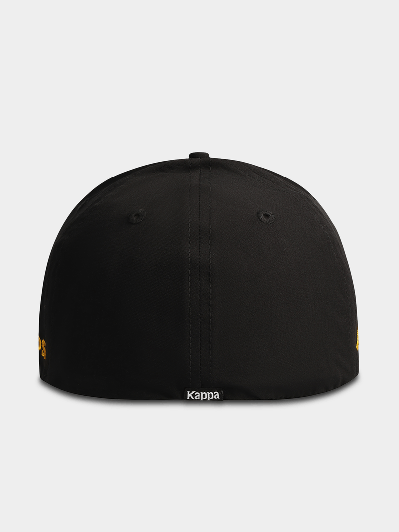Stylish Kappa Kaizer Chiefs Metal Logo Black Cap for Ultimate Fan Pride
