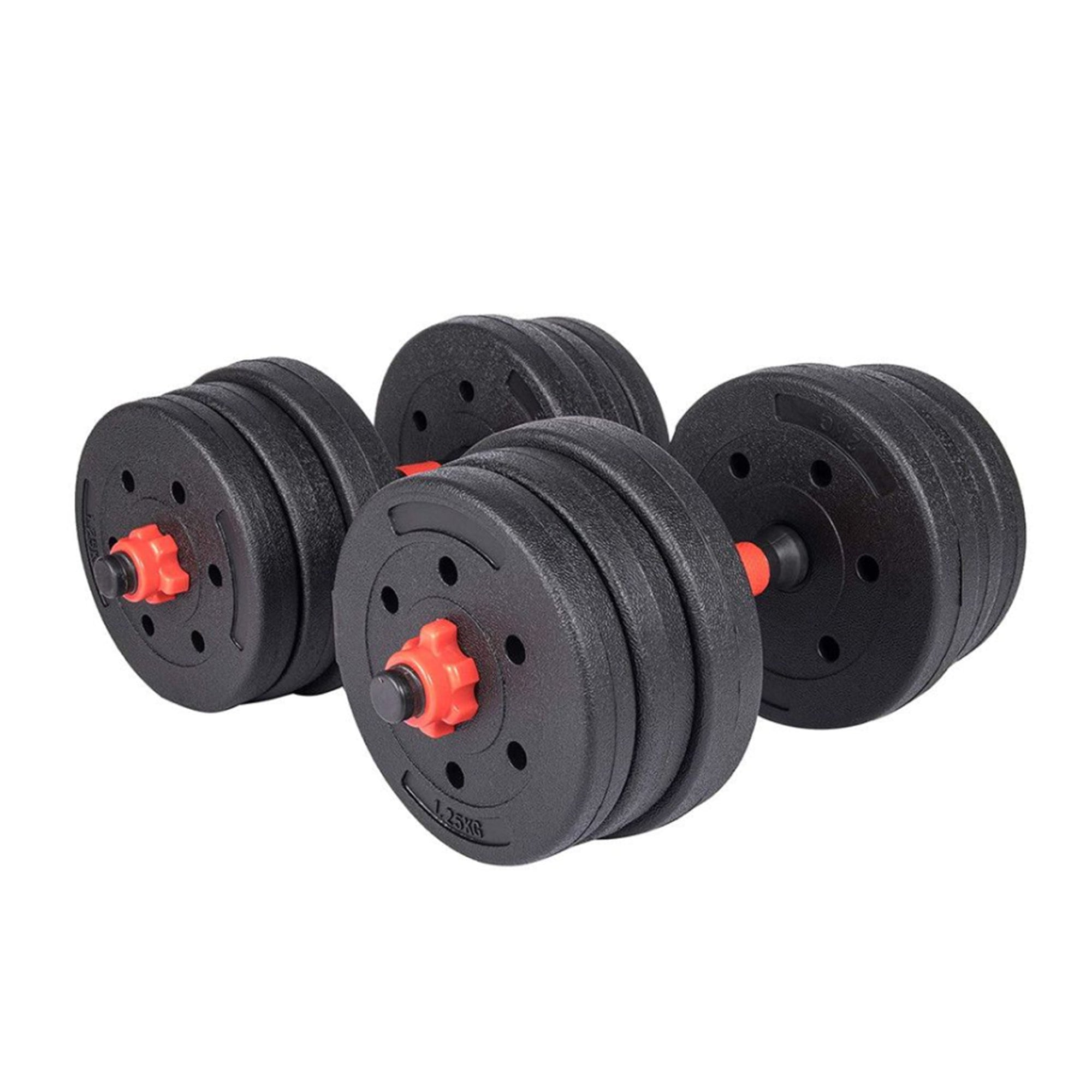 20KG VINYL BARBELL & DUMBBELL SET