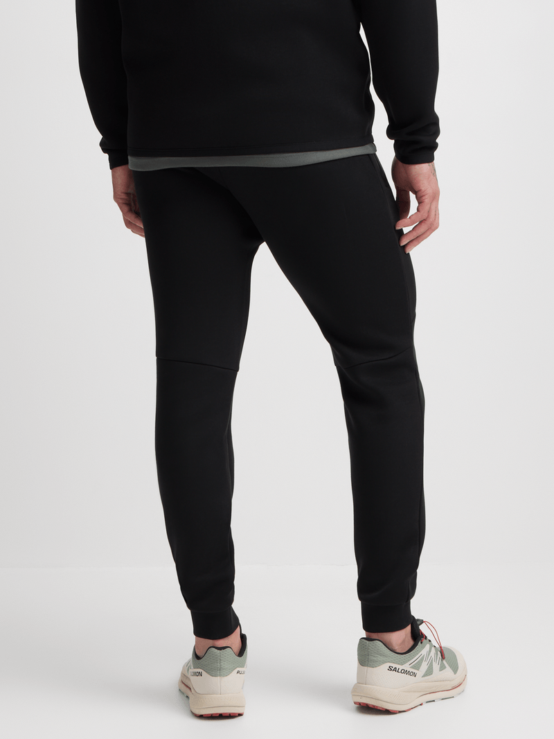 TS Men's Studio-Tech Black Joggers: Performance Comfort with Smart Side Poppers