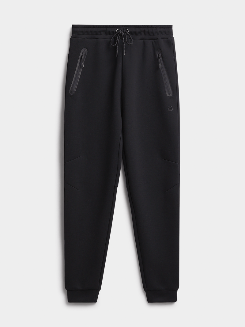 TS Men's Studio-Tech Black Joggers: Performance Comfort with Smart Side Poppers