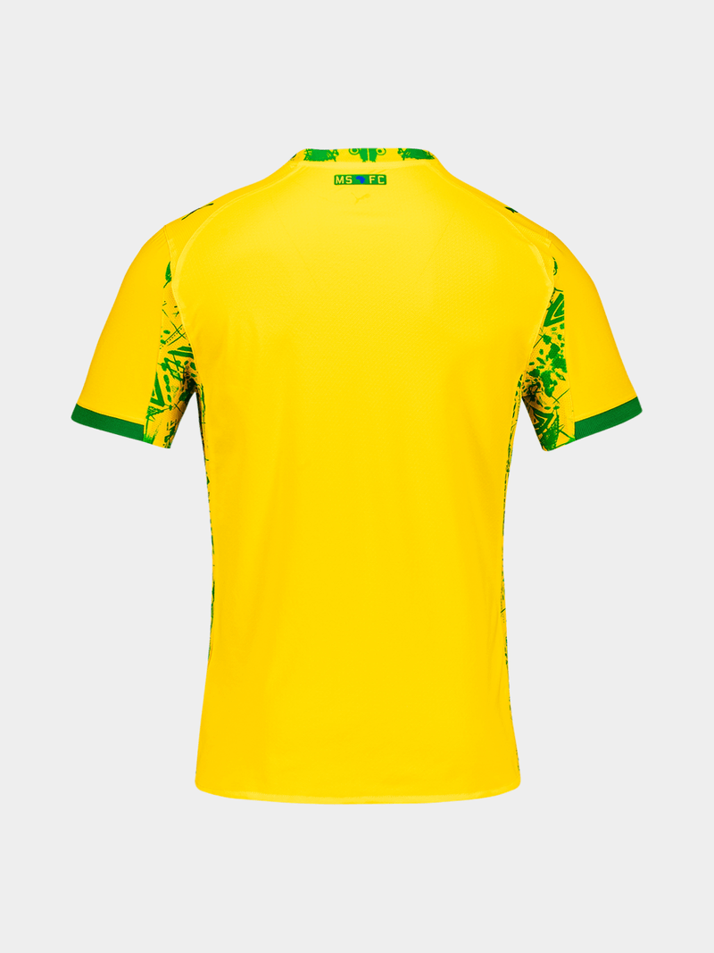 Puma Youth Mamelodi Sundowns Yellow Home Soccer Jersey 25/26 Slim-Fit Tee