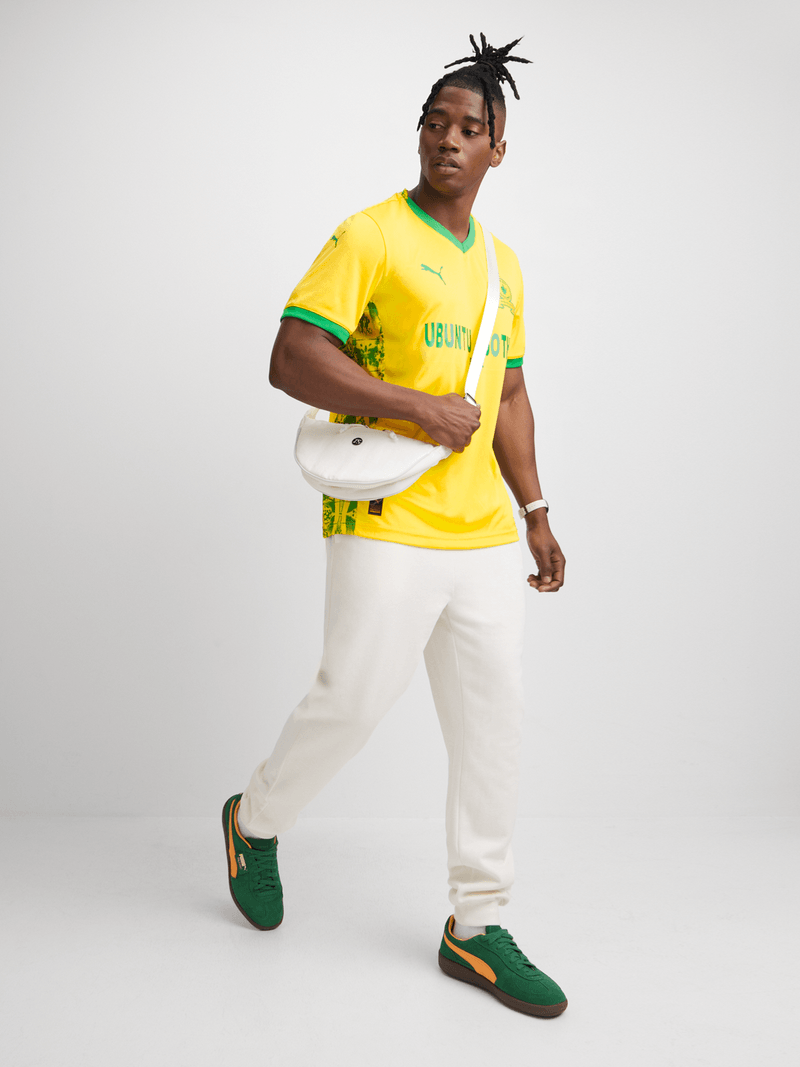 Puma Men's Mamelodi Sundowns Home 25/26 Yellow Stadium Football Fan Jersey
