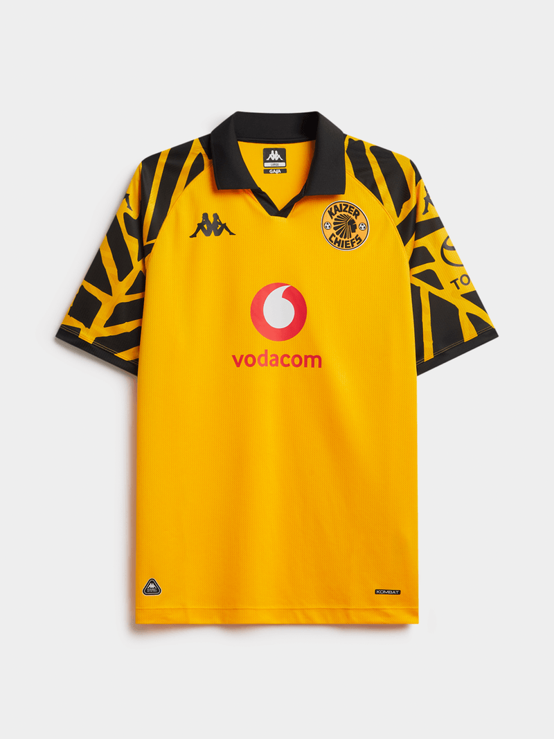 Kappa Men's Kaizer Chiefs 25/26 Home Yellow Stadium Soccer Jersey