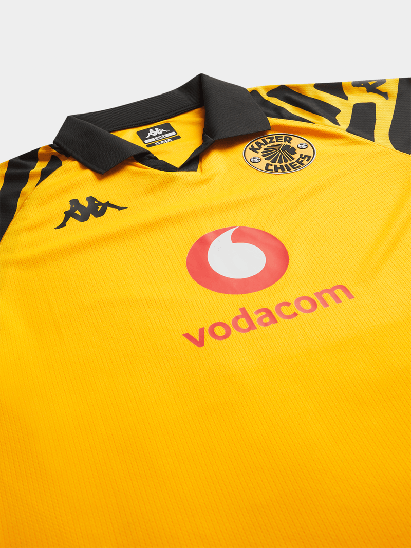 Kappa Men's Kaizer Chiefs 25/26 Home Yellow Stadium Soccer Jersey