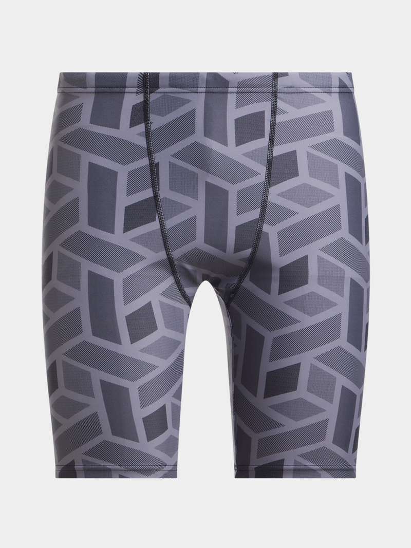 TS KB Men's Performance All-Over Print Grey Jammer Swim Trunks