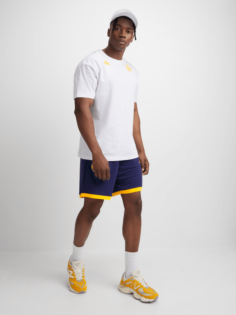 Kappa Men's Kaizer Chiefs Amemod White Athletic Cotton Crew Neck Tee