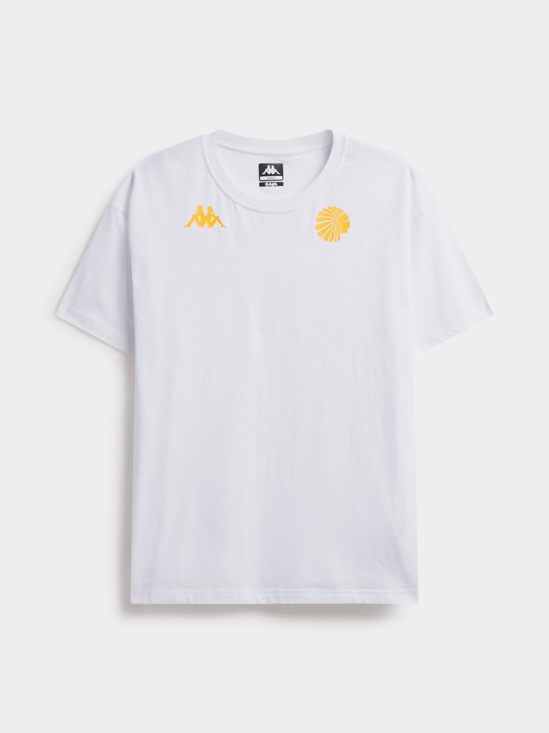 Kappa Men's Kaizer Chiefs Amemod White Fan T-Shirt - Official Team Gear