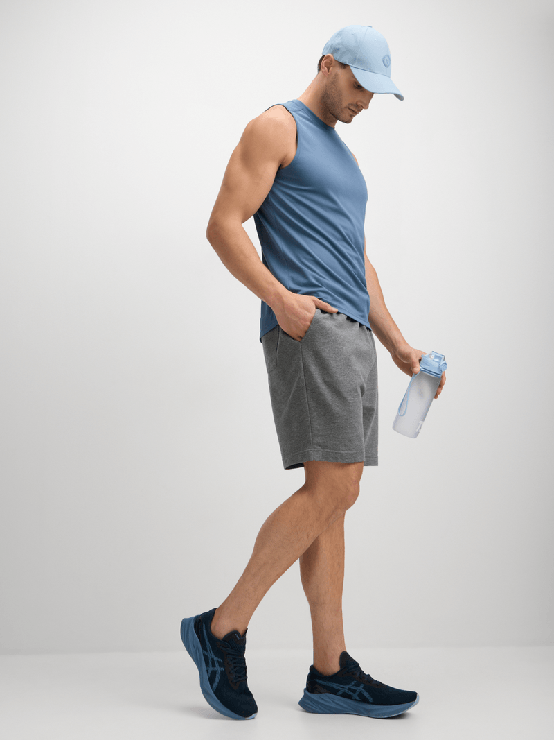 TS Men's Performance Periwinkle Musclehugger Vest - Athletic Fit, Quick-Dry Fabric