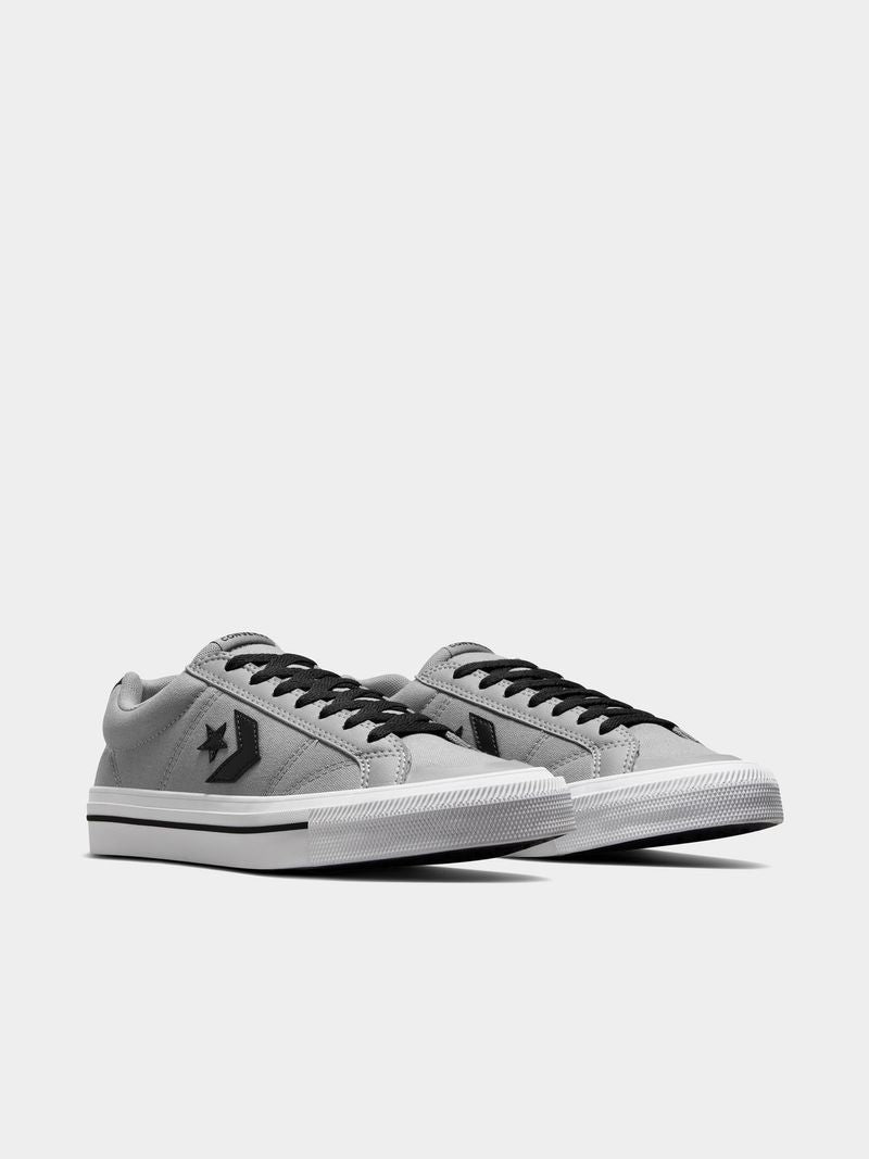 Converse Men's Sport Casual Suede Canvas Sneakers - Grey, Black, White