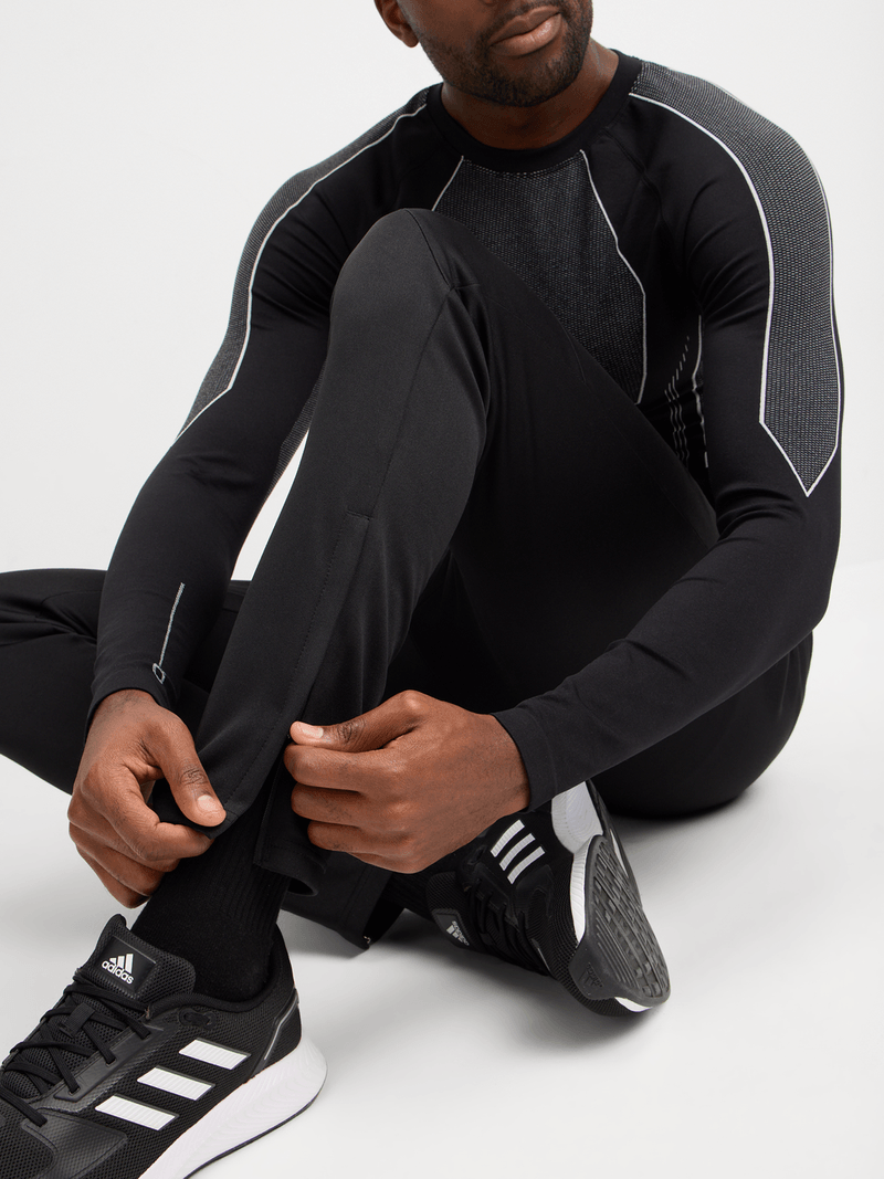 TS Men's Performance Agility Tricot Active Pants - Lightweight, Athletic Fit, Black