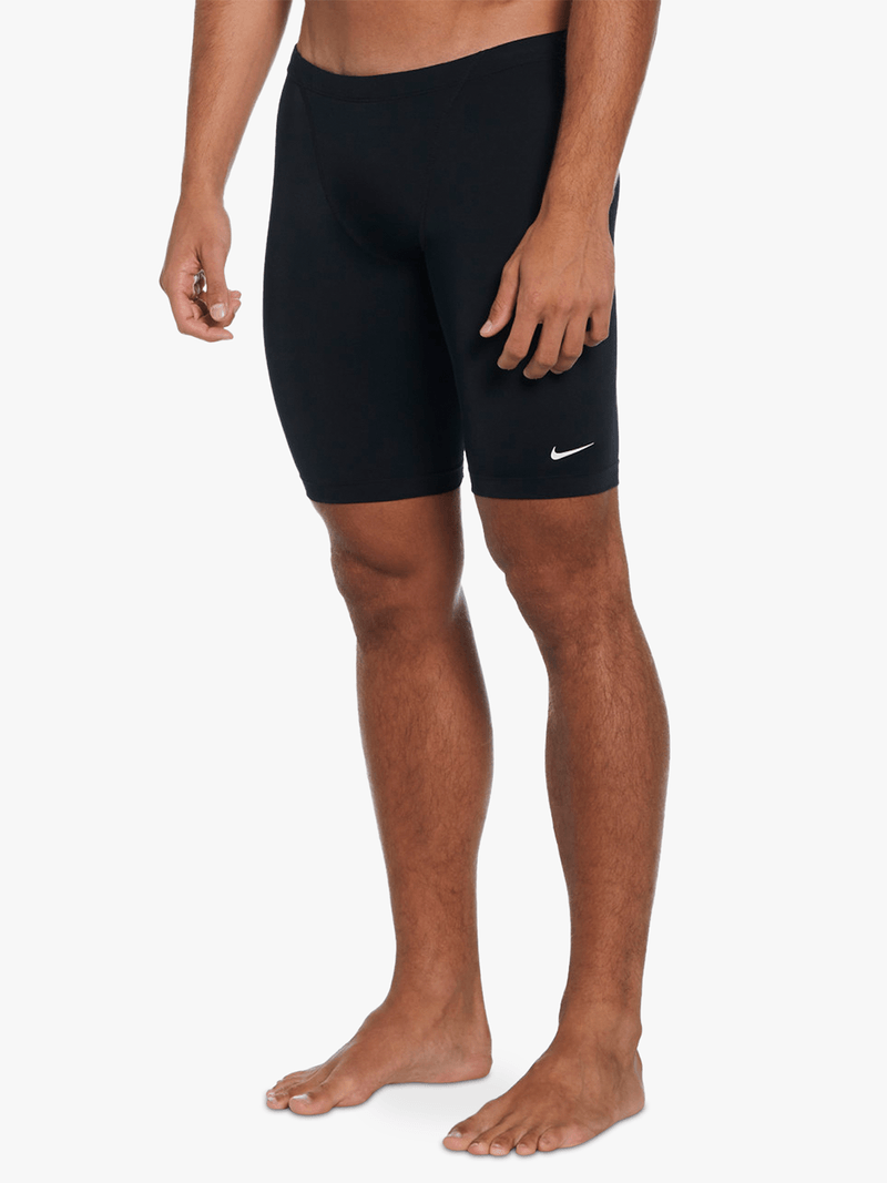 Nike Men's Hydrastrong Solid Black Jammer Swimsuit for Performance & Durability
