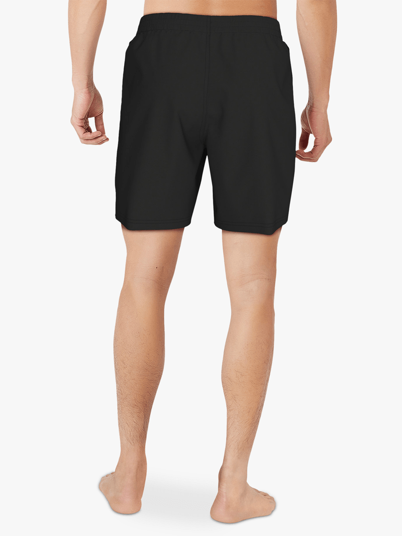Nike Men's 7-Inch Black Volley Swim Shorts with Mesh Lining, Quick-Dry Fabric