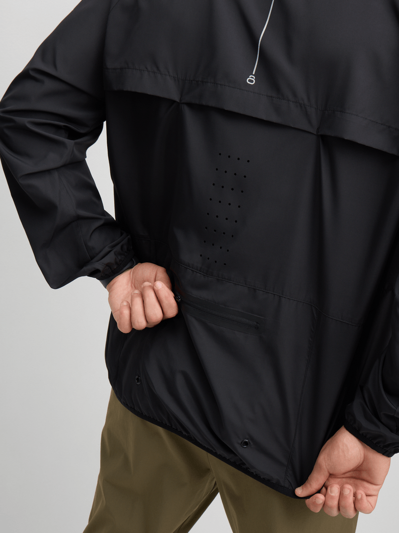 TS Men's Summit Race Day Black Performance Jacket - Lightweight, Quick Dry, Reflective