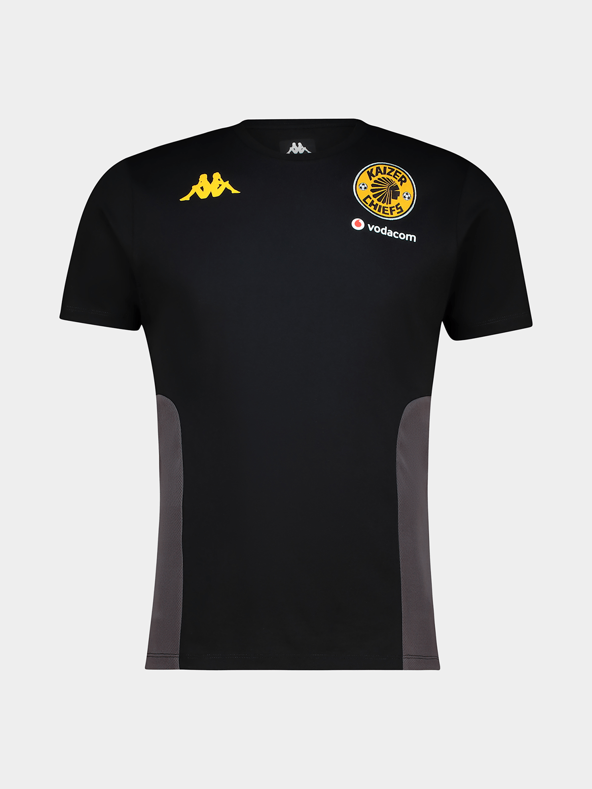 Kappa Men's Kaizer Chiefs Millido Performance Travel Tee - Black Comfort Shirt