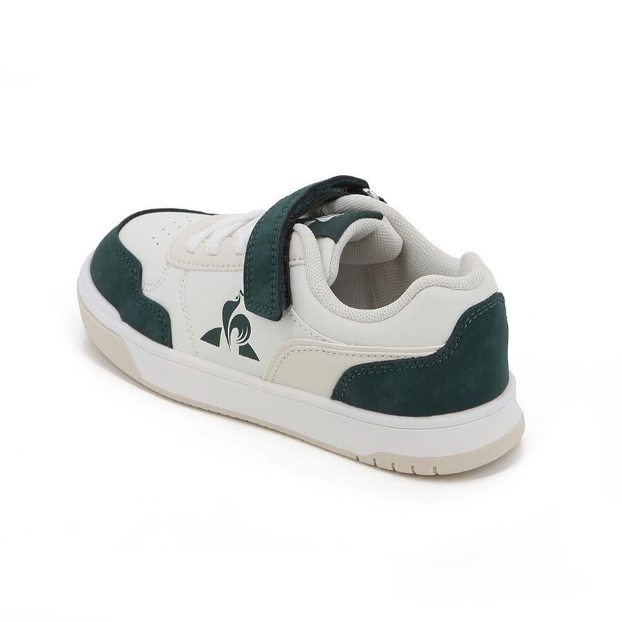Court Breaker Pre School Sneakers Optical White Green - Le Coq Sportif