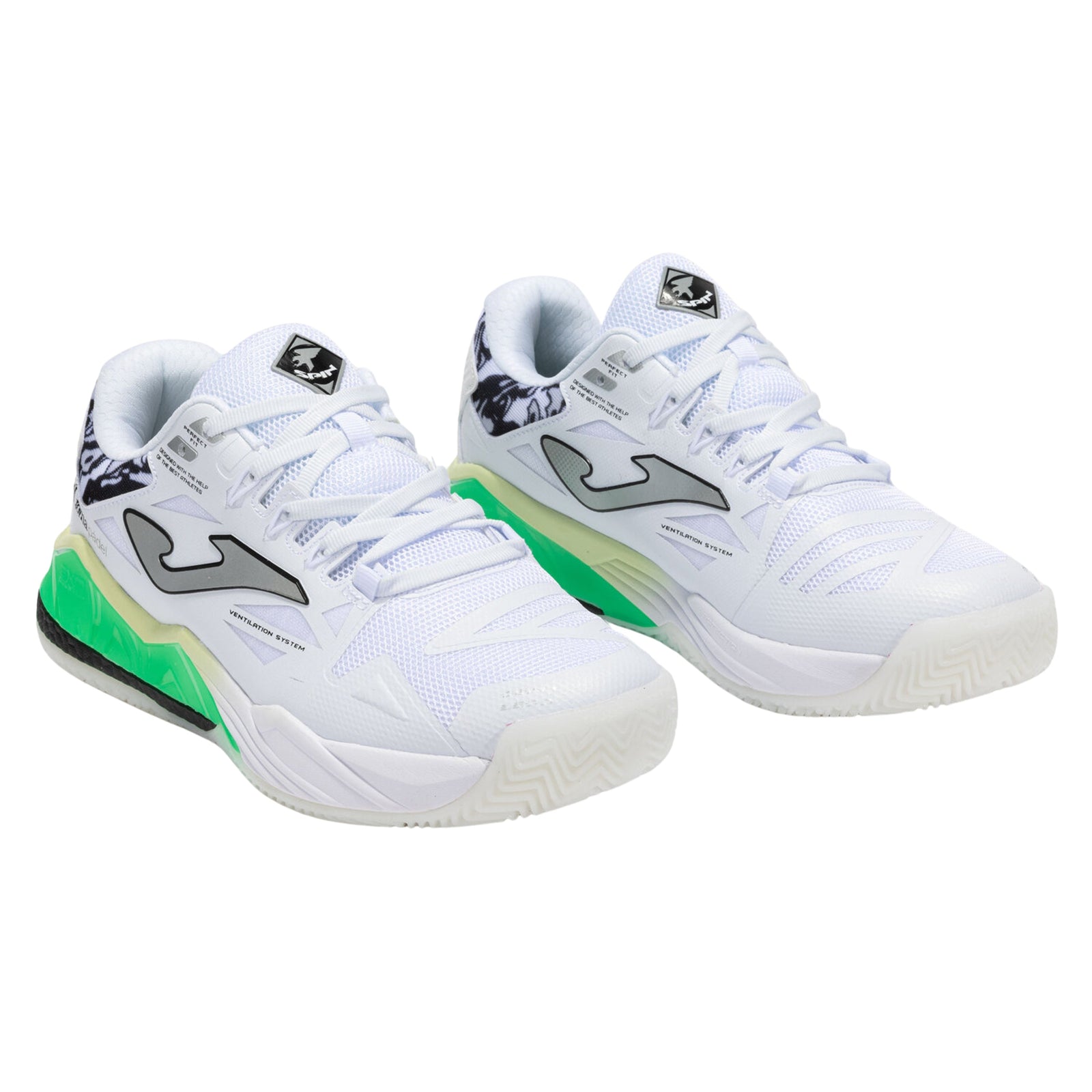 Joma Spin Men 2502 Padel Shoes - White - Cover