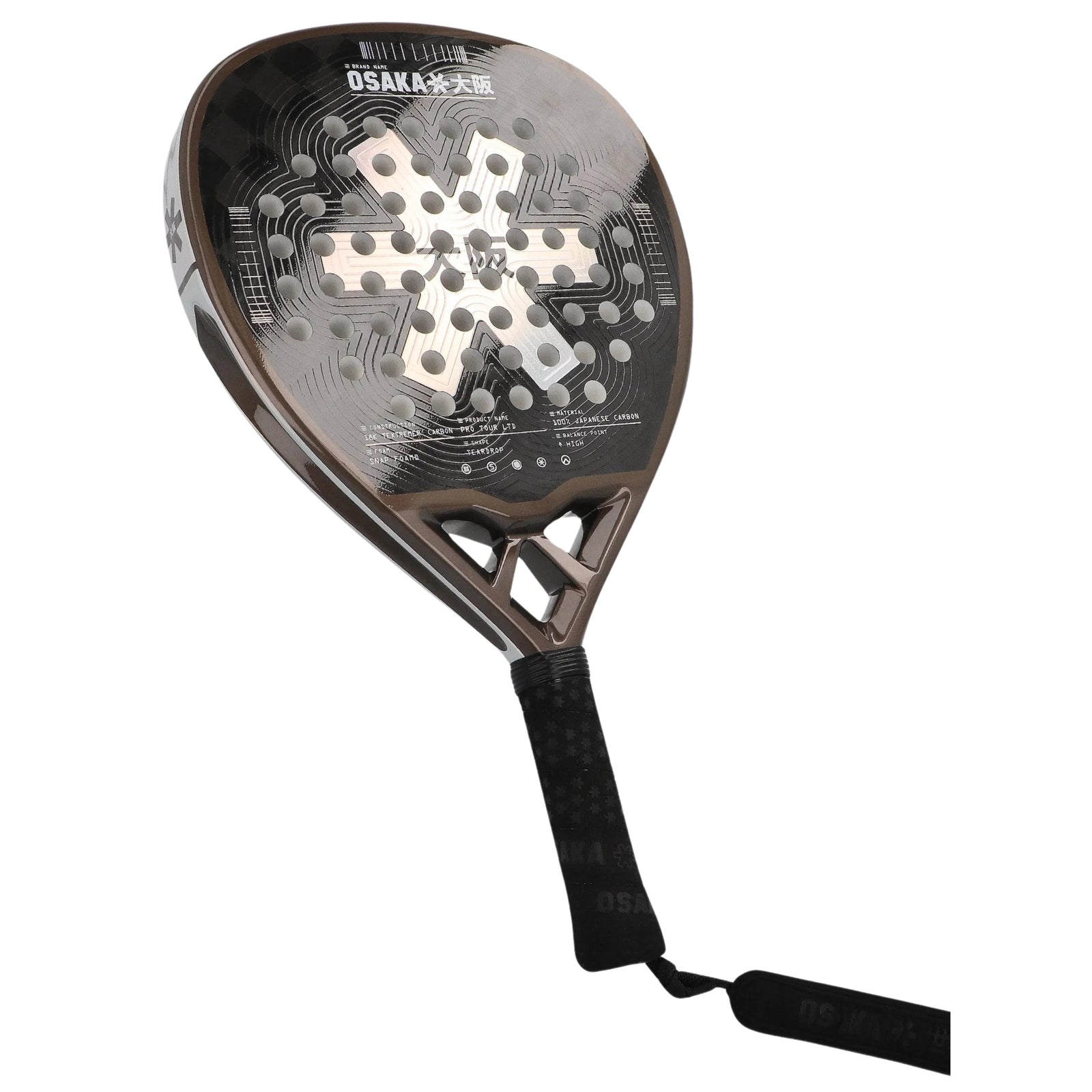 Osaka Pro Tour Power LTD Padel Racket - Holo - Cover