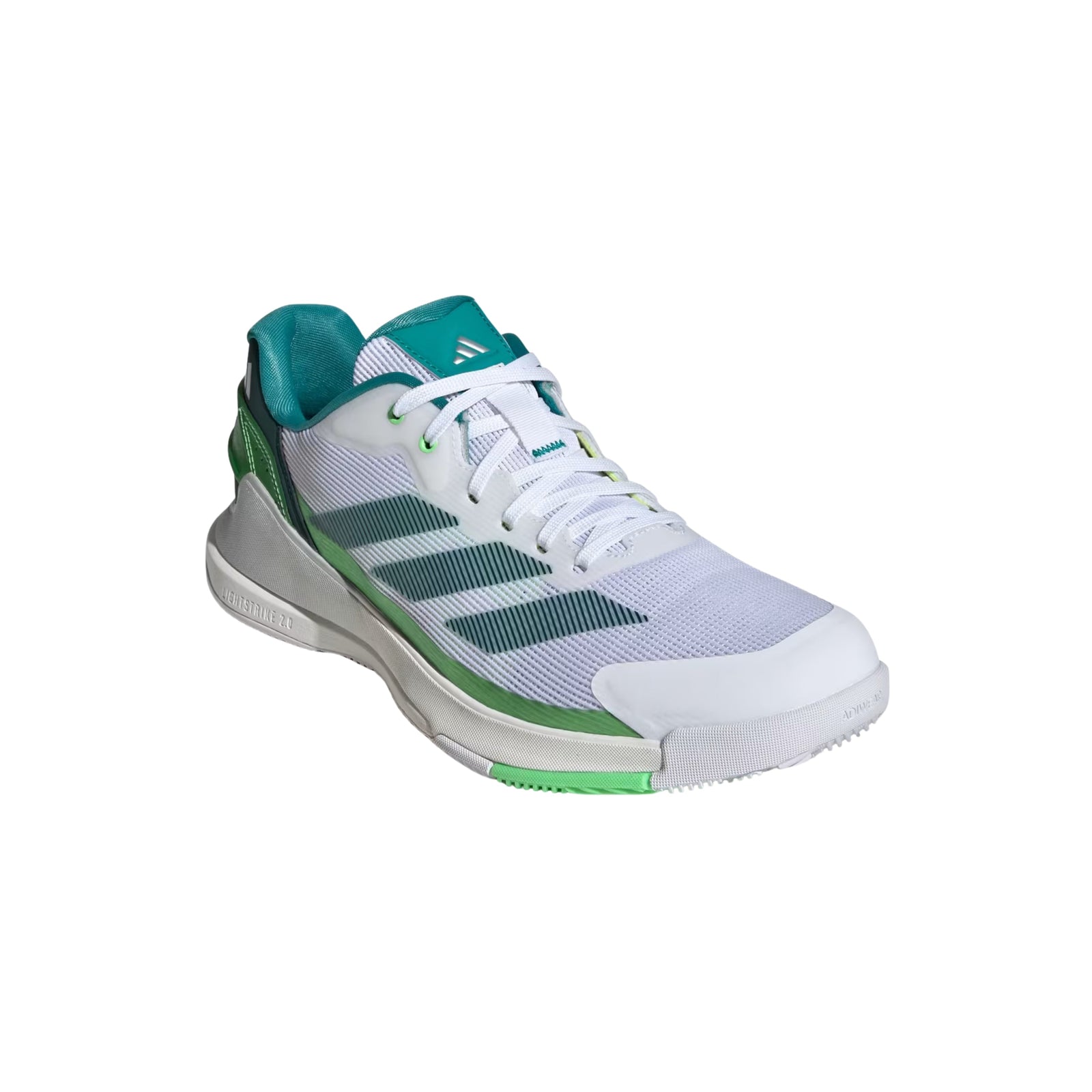 Adidas Crazyquick Lightstrike Padel Shoes - White/Aurora Ivy - Cover
