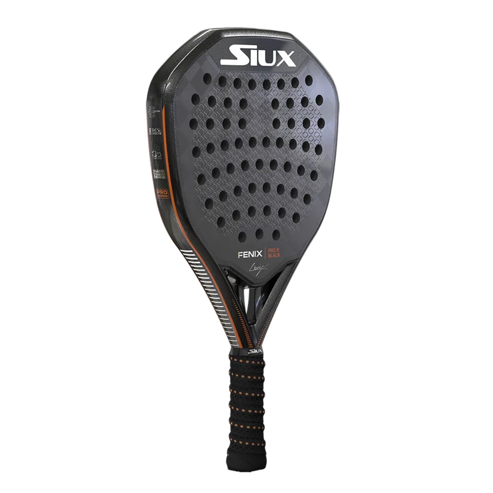 Siux Fenix Pro 5 Black Padel Racket - Cover