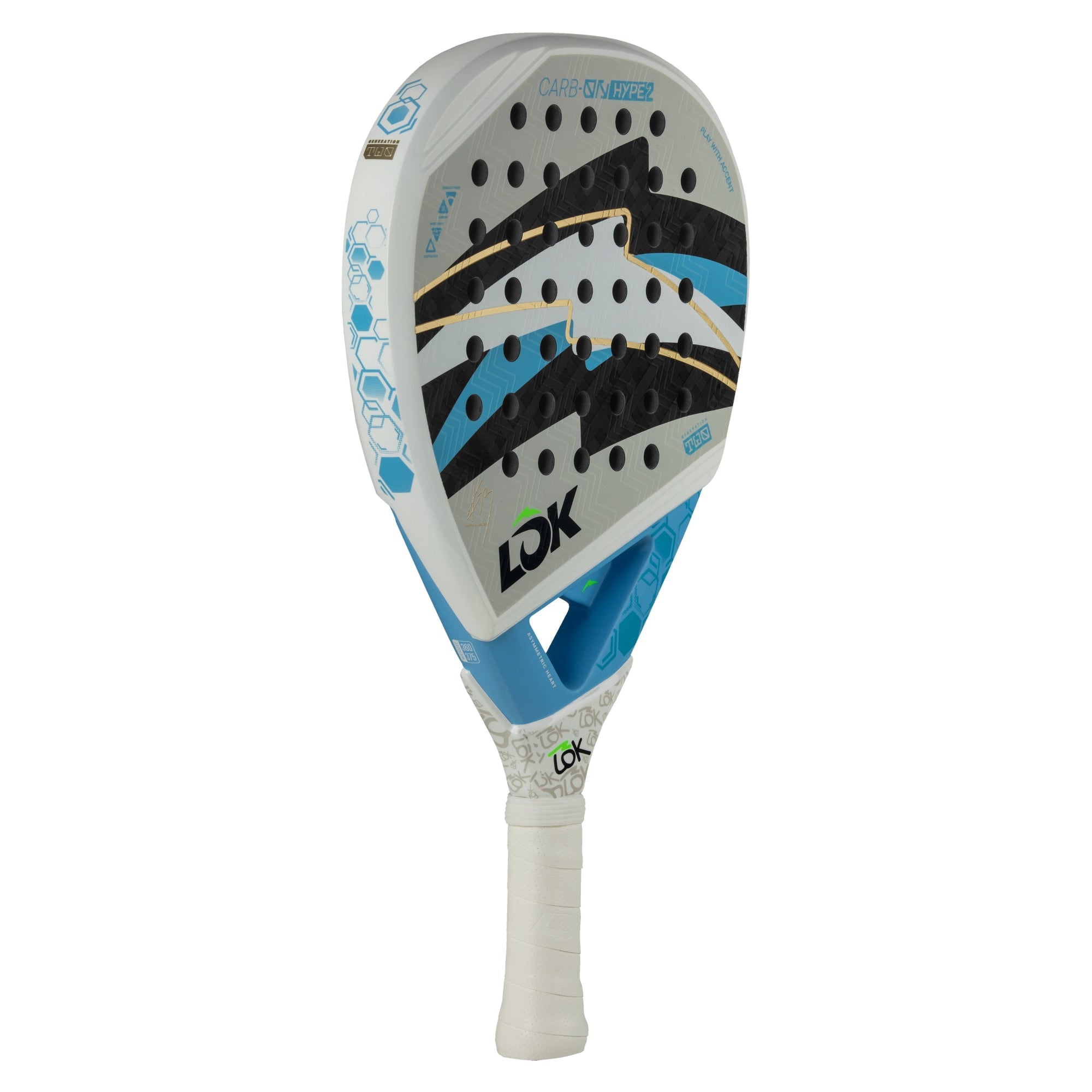 LOK Carb On Hype Gen 2 FDB Padel Racket - Right