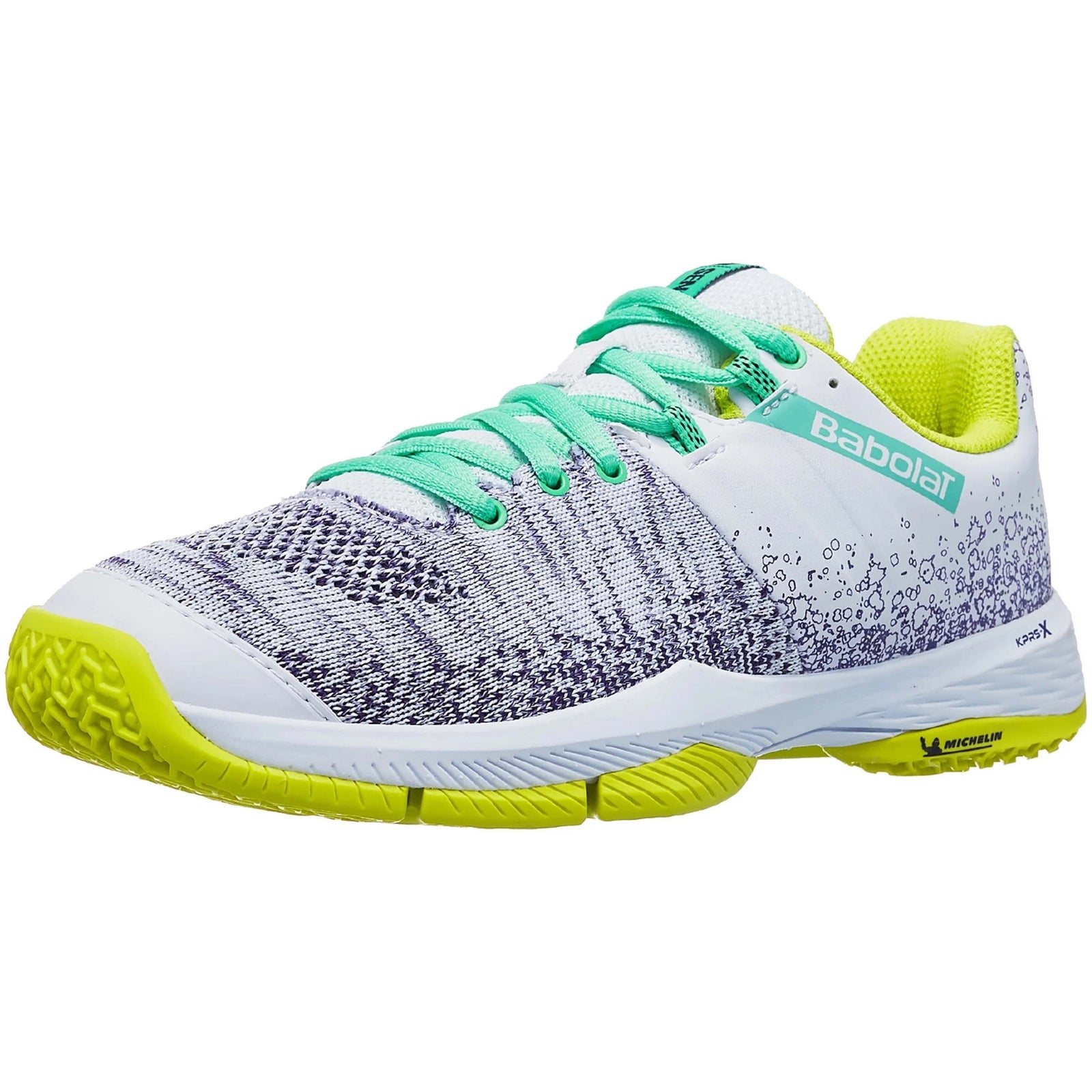 Babolat Sensa Women Padel Shoes - White/Lime - Cover