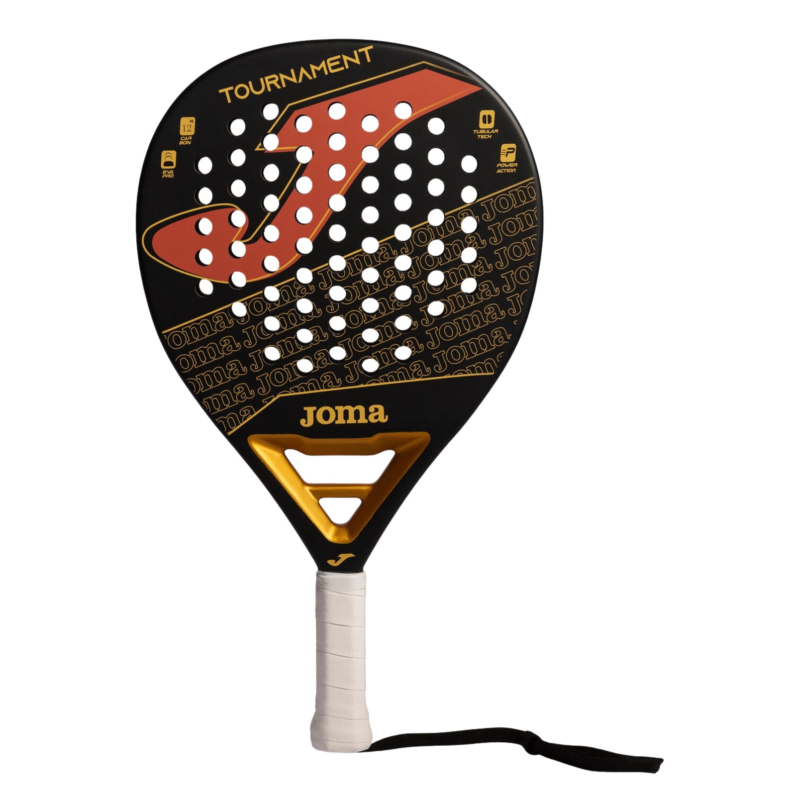 Joma Tournament Padel Racket - Black/Gold - Cover