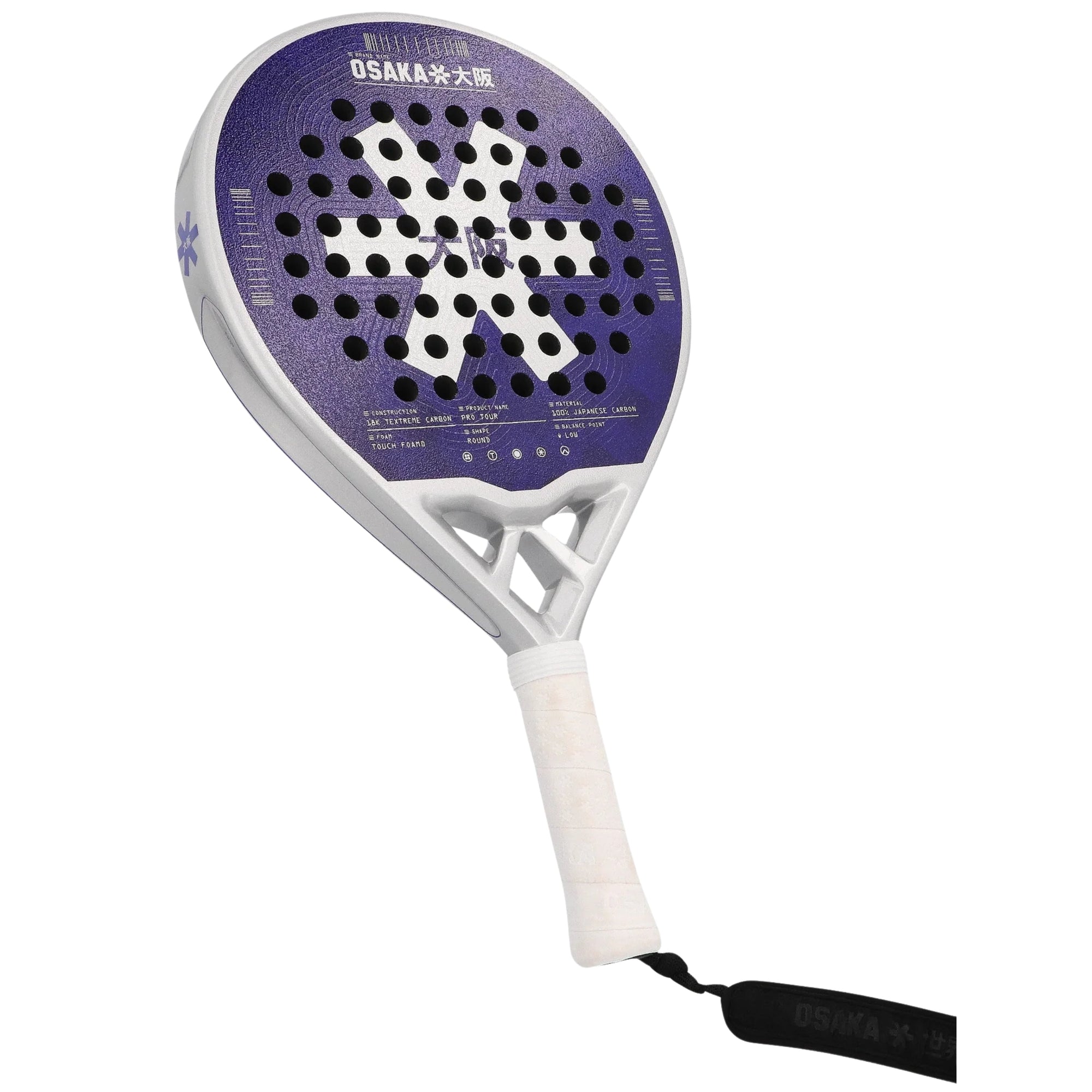 Osaka Pro Tour Control Padel Racket - Future Dusk - Left