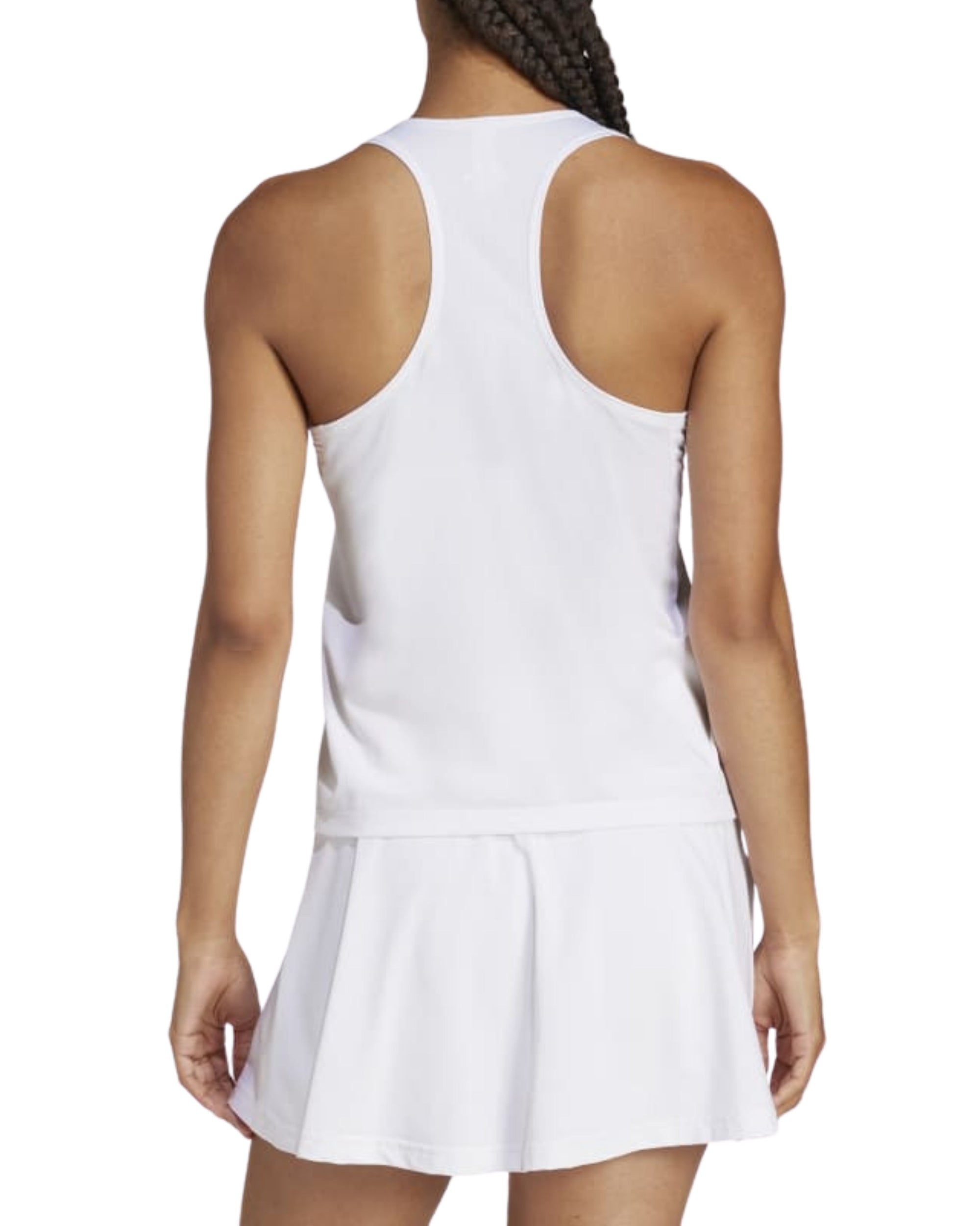 Adidas Club Climacool V-Neck Tank Top - White - Back