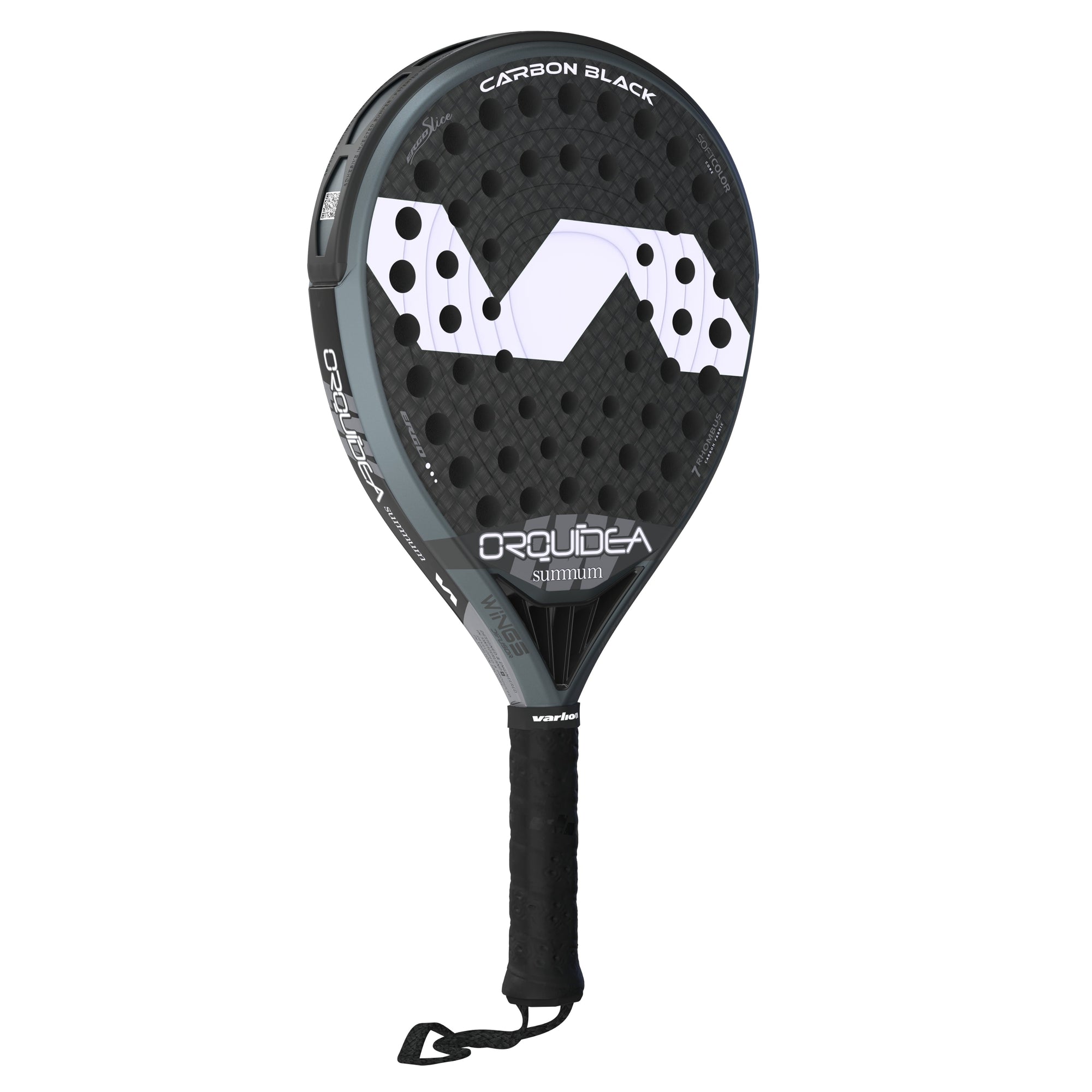 Varlion LW Carbon Black Orquidea Padel Racket - Right