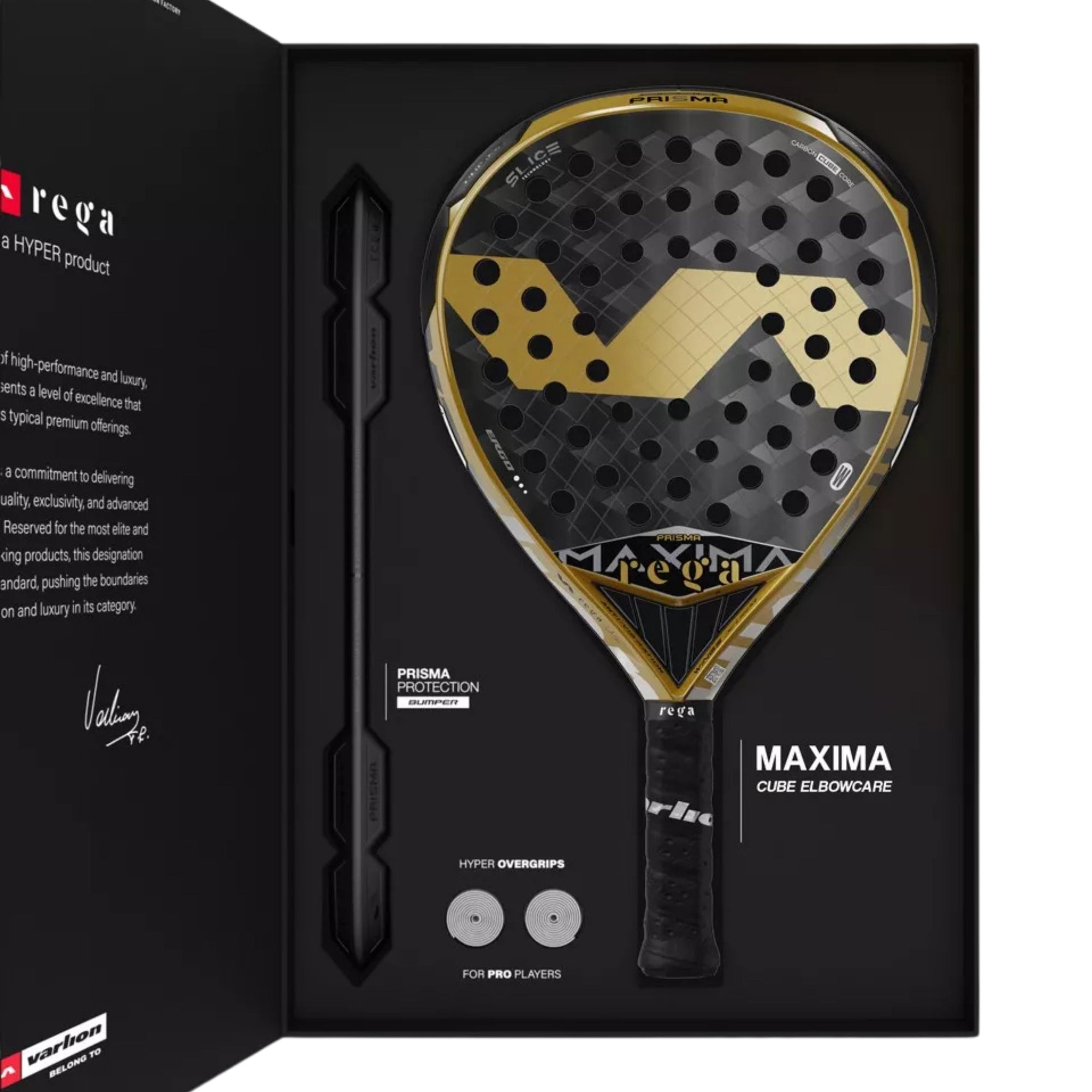Varlion Maxima Cube Elbowcare Padel Racket - Box