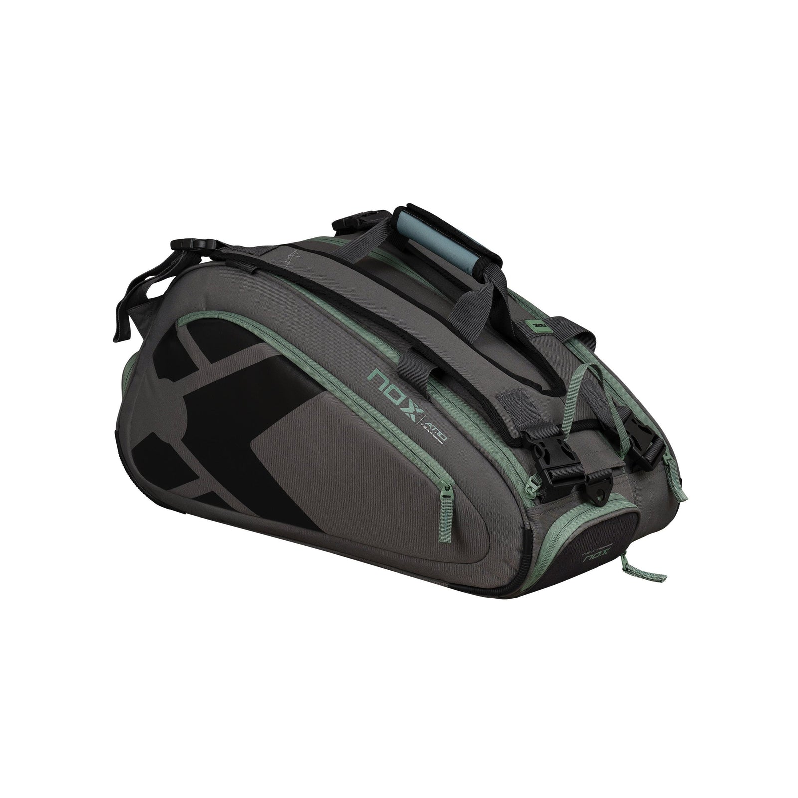 NOX AT10 Team Padel Bag - Grey/Green - Cover
